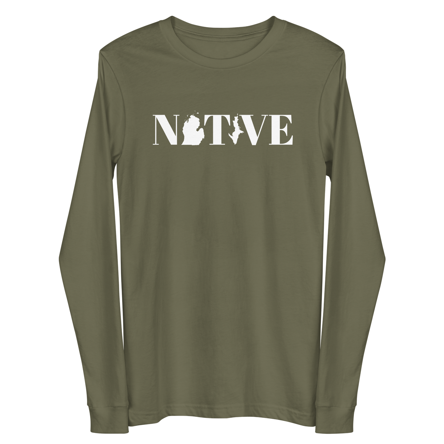 Michigan 'Native' T-Shirt (Didone Font) | Unisex Long Sleeve