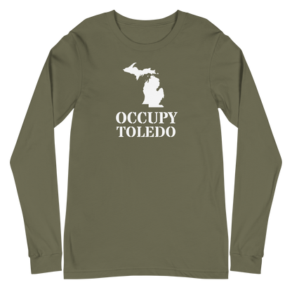 'Occupy Toledo' T-Shirt (w/ Corrected Michigan Outline) | Unisex Long Sleeve