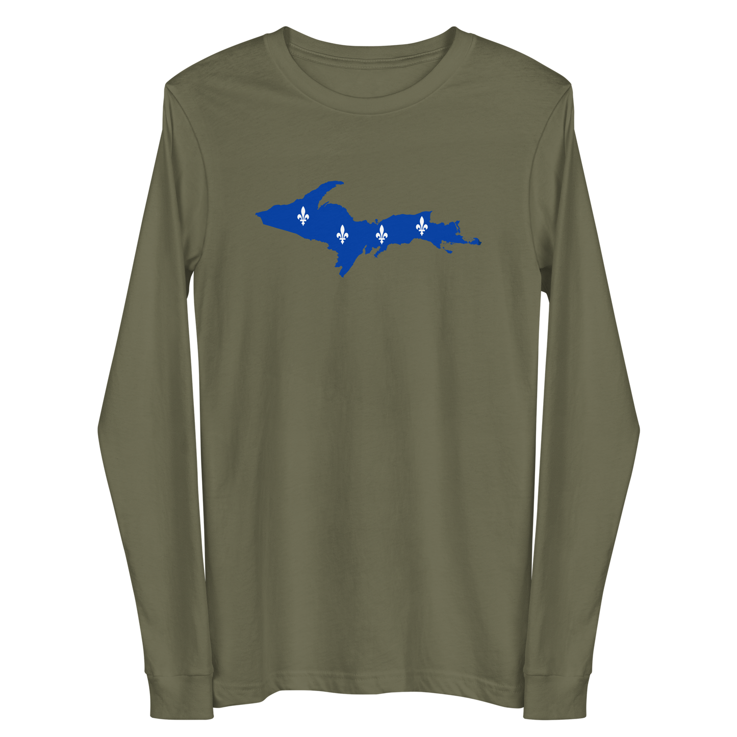 Michigan Upper Peninsula T-Shirt (w/ UP Quebec Flag Outline) | Unisex Long Sleeve