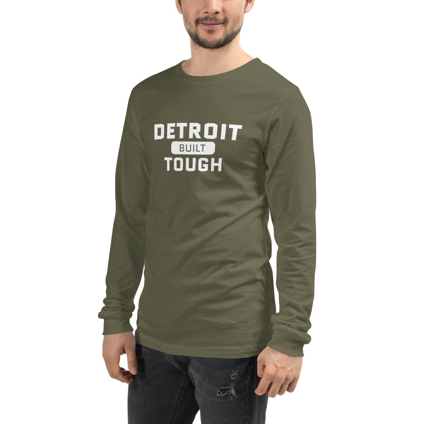 'Built Detroit Tough' Long Sleeve T-Shirt | Unisex