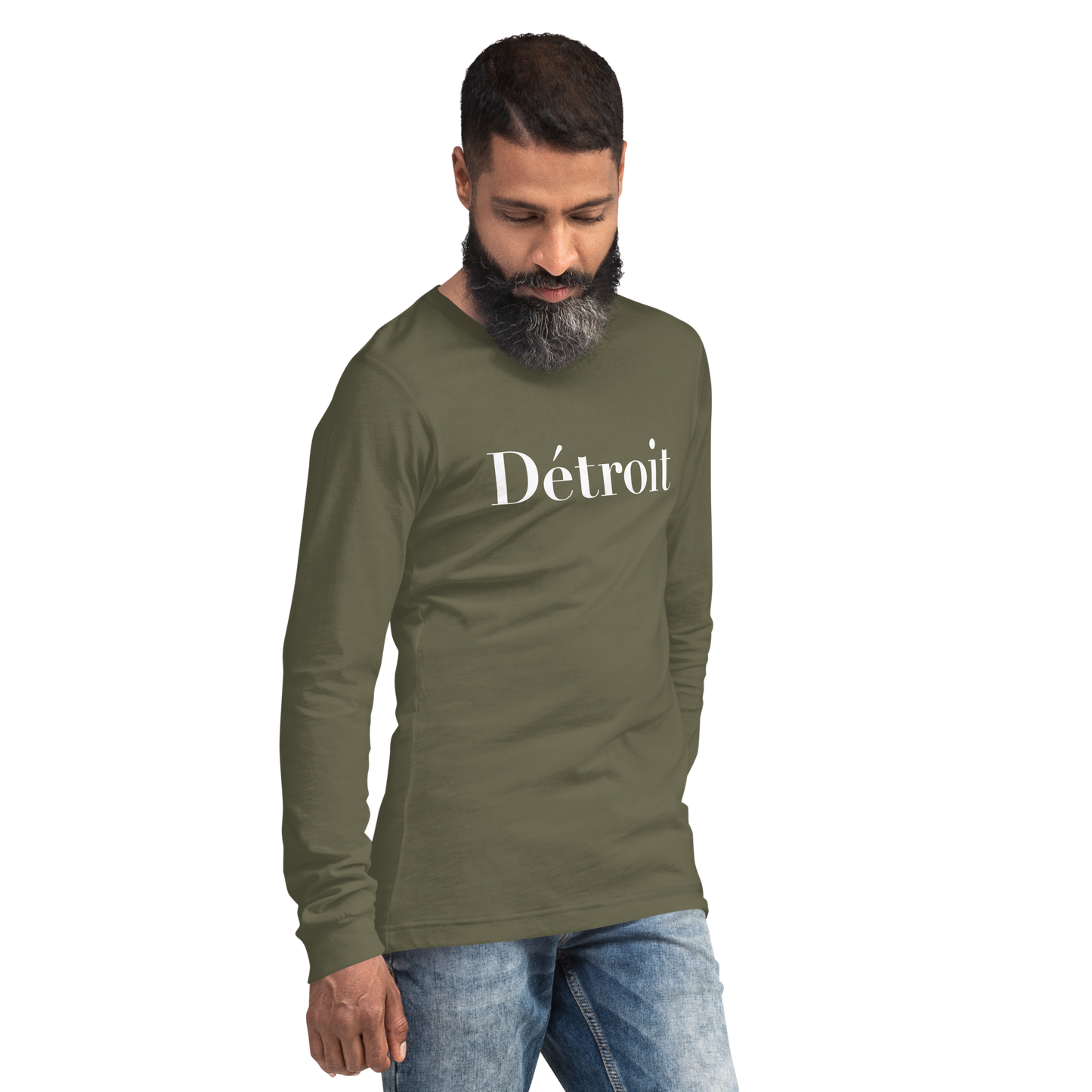 'Détroit' T-Shirt (Didot Font) | Unisex Long Sleeve