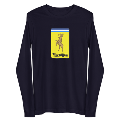 'Michigan' Unisex Long Sleeve T-Shirt (Italian Sports Car Parody)