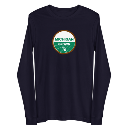 'Michigan Grown' Long Sleeve T-Shirt (Organic Certification Parody)