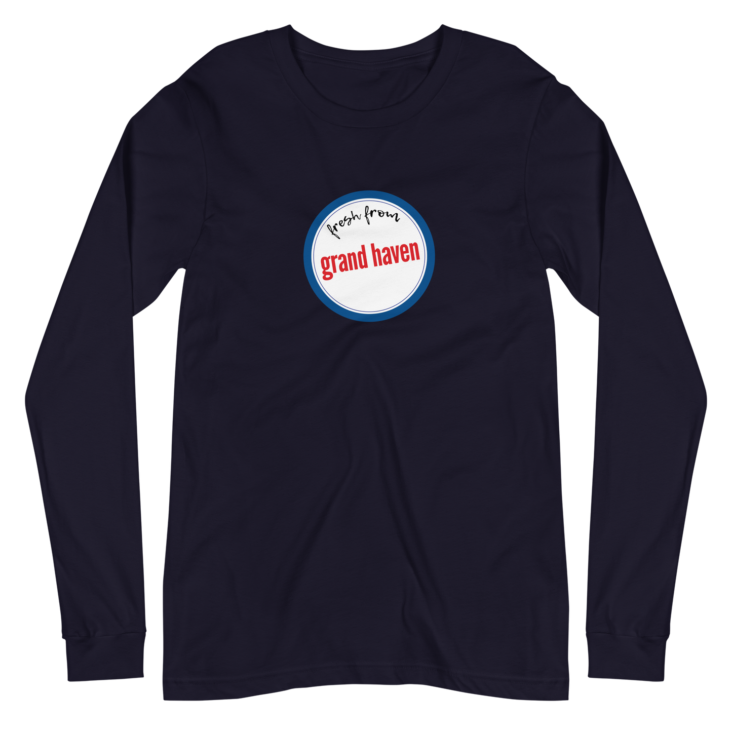 'Fresh From Grand Haven' Long Sleeve T-Shirt (Hypermarket Parody) | Unisex