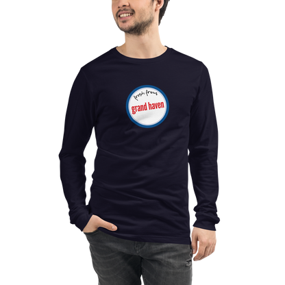 'Fresh From Grand Haven' Long Sleeve T-Shirt (Hypermarket Parody) | Unisex