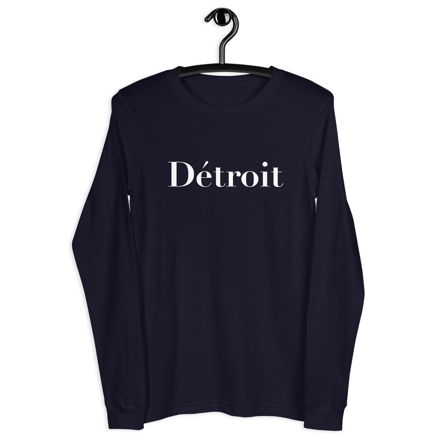 'Détroit' T-Shirt (Didot Font) | Unisex Long Sleeve