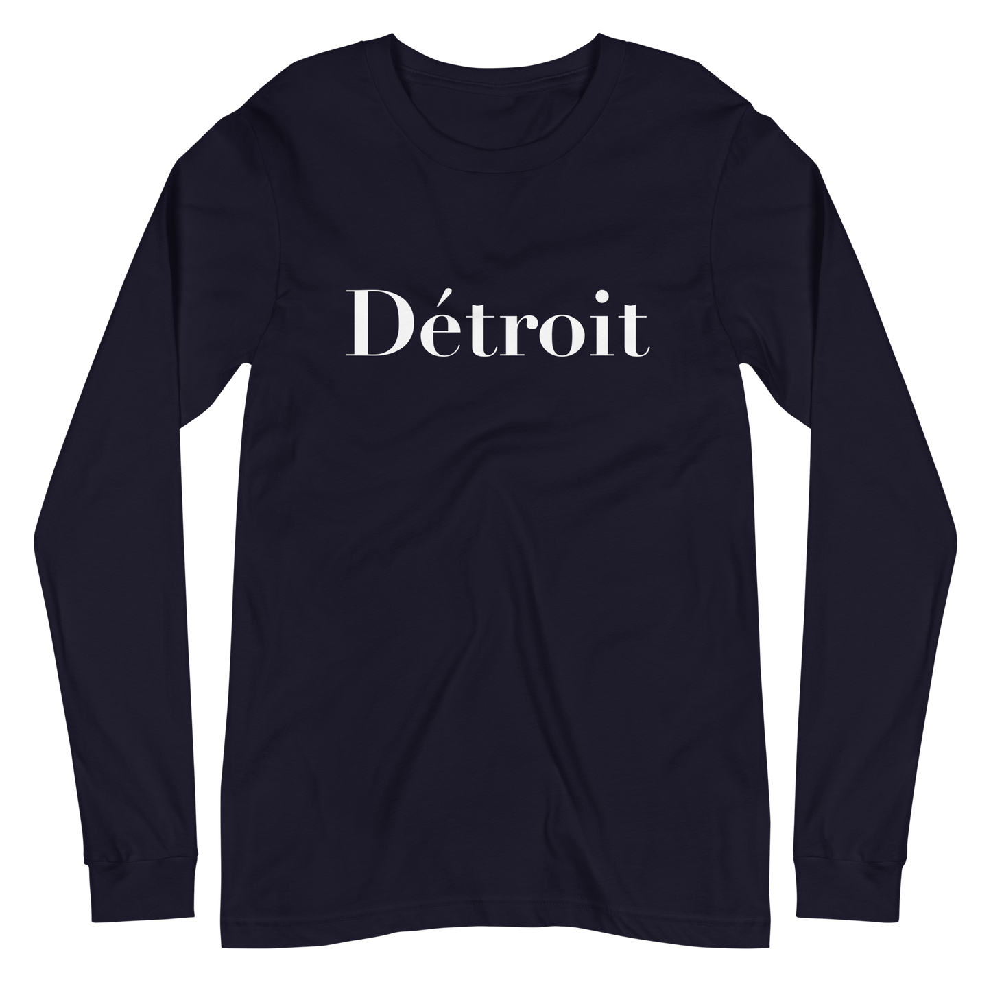 'Détroit' T-Shirt (Didot Font) | Unisex Long Sleeve