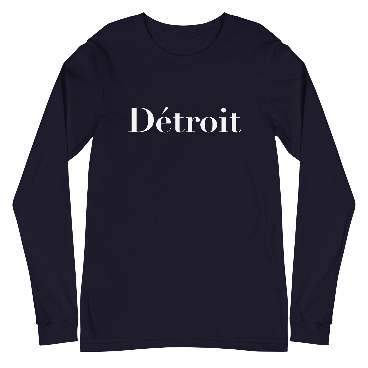 'Détroit' T-Shirt (Didot Font) | Unisex Long Sleeve