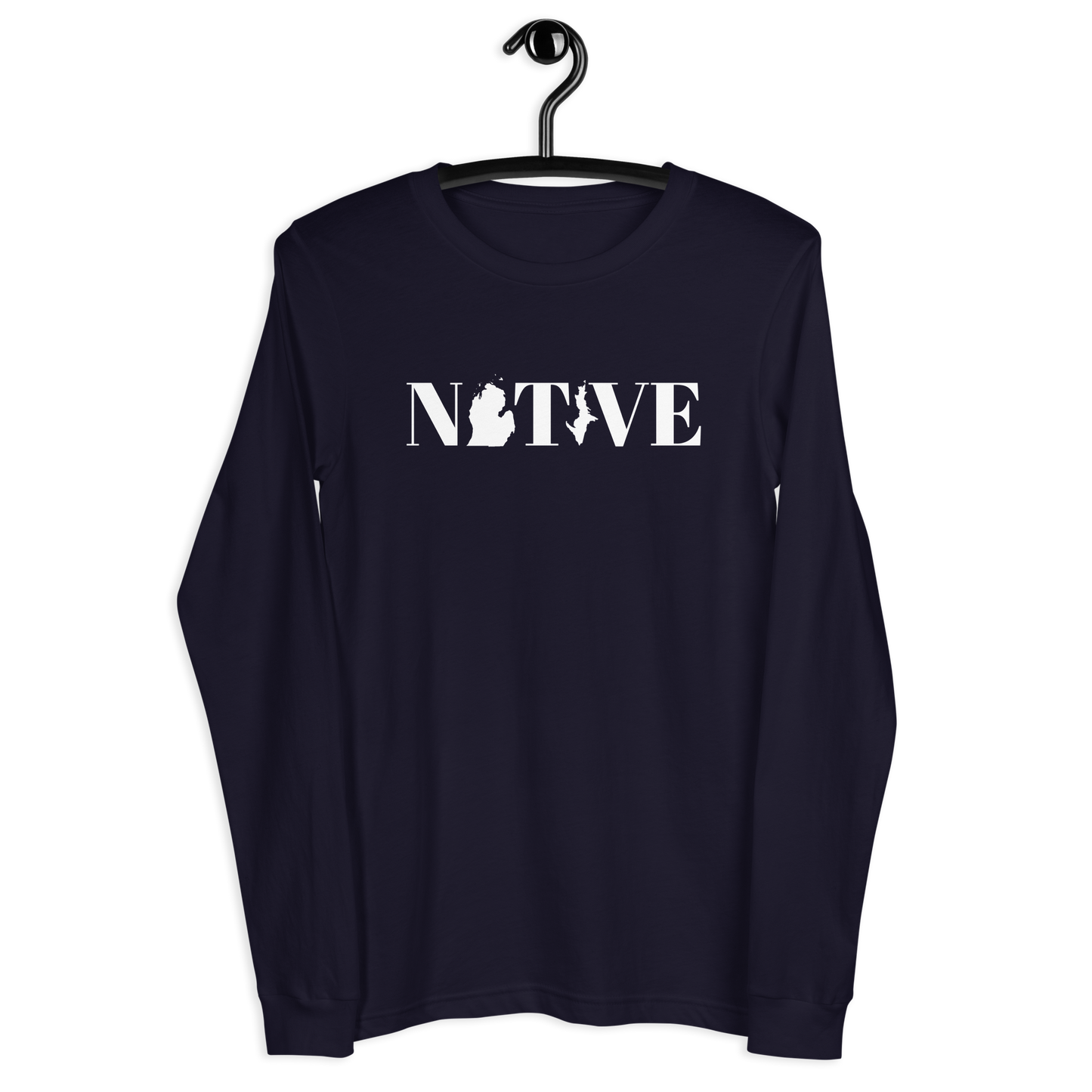 Michigan 'Native' T-Shirt (Didone Font) | Unisex Long Sleeve