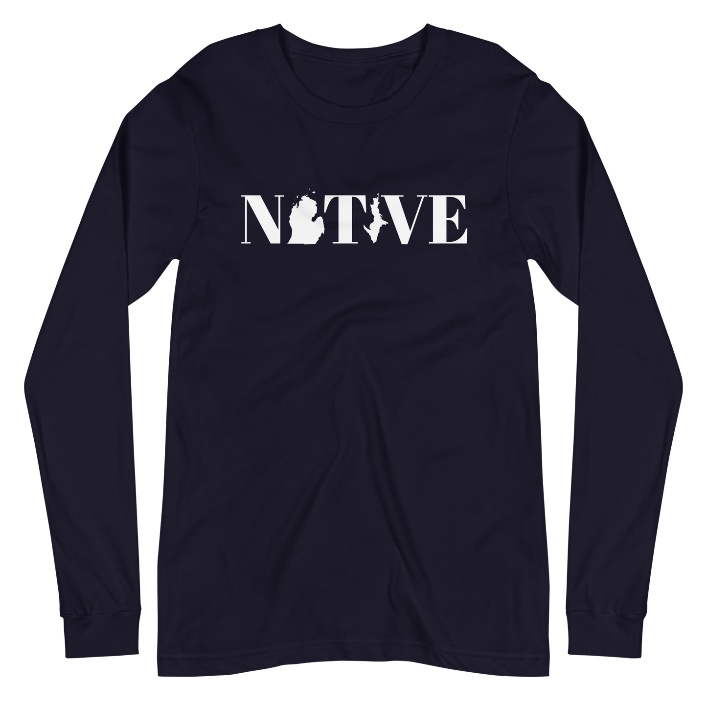 Michigan 'Native' T-Shirt (Didone Font) | Unisex Long Sleeve