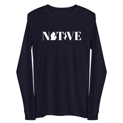 Michigan 'Native' T-Shirt (Didone Font) | Unisex Long Sleeve