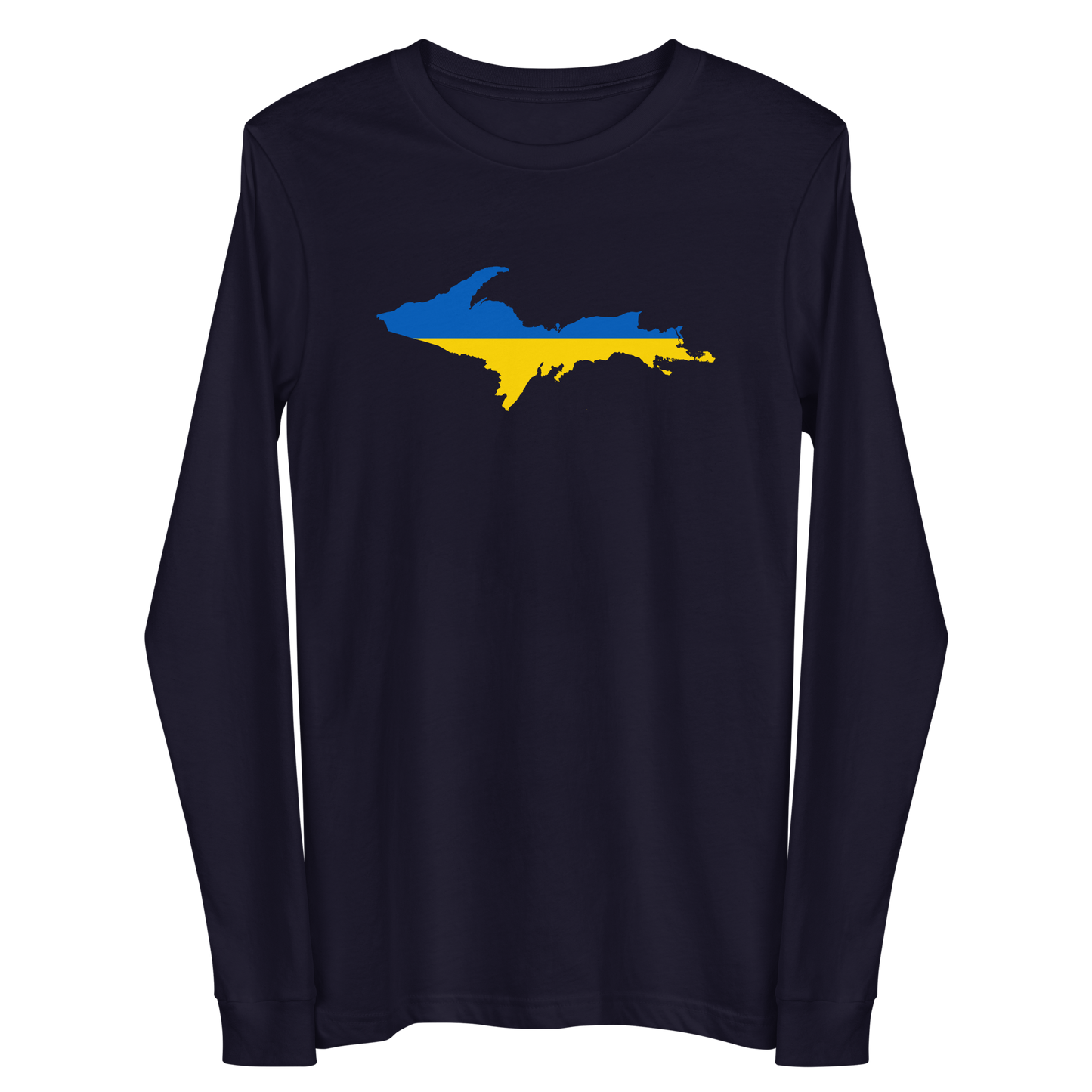 Michigan Upper Peninsula T-Shirt (w/ UP Ukraine Outline) | Unisex Long Sleeve