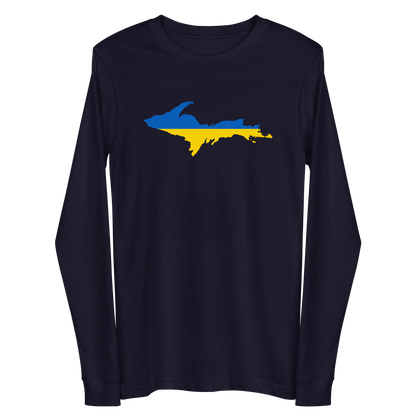 Michigan Upper Peninsula T-Shirt (w/ UP Ukraine Outline) | Unisex Long Sleeve