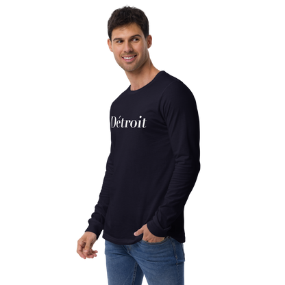 'Détroit' T-Shirt (Didot Font) | Unisex Long Sleeve