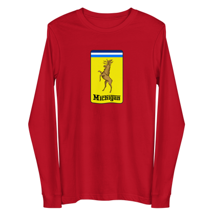 'Michigan' Unisex Long Sleeve T-Shirt (Italian Sports Car Parody)