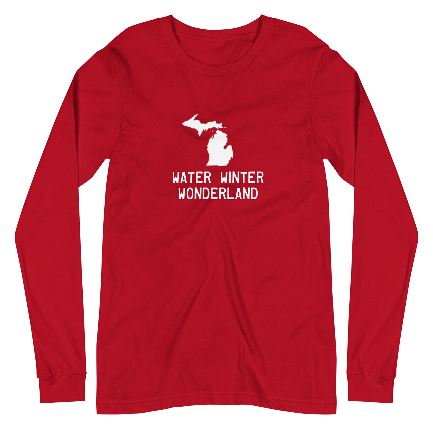 Michigan 'Water Winter Wonderland' Long Sleeve T-Shirt | Unisex