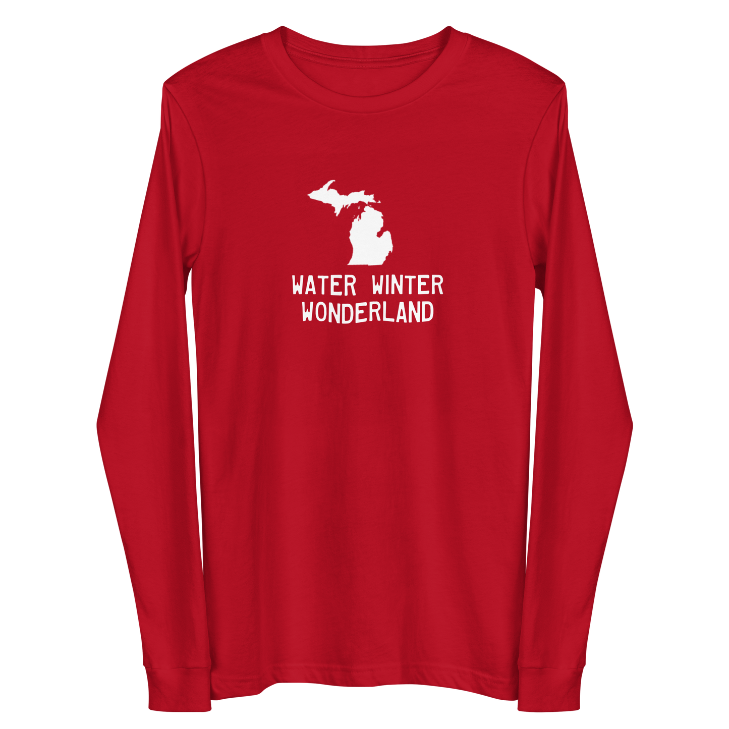 Michigan 'Water Winter Wonderland' Long Sleeve T-Shirt | Unisex