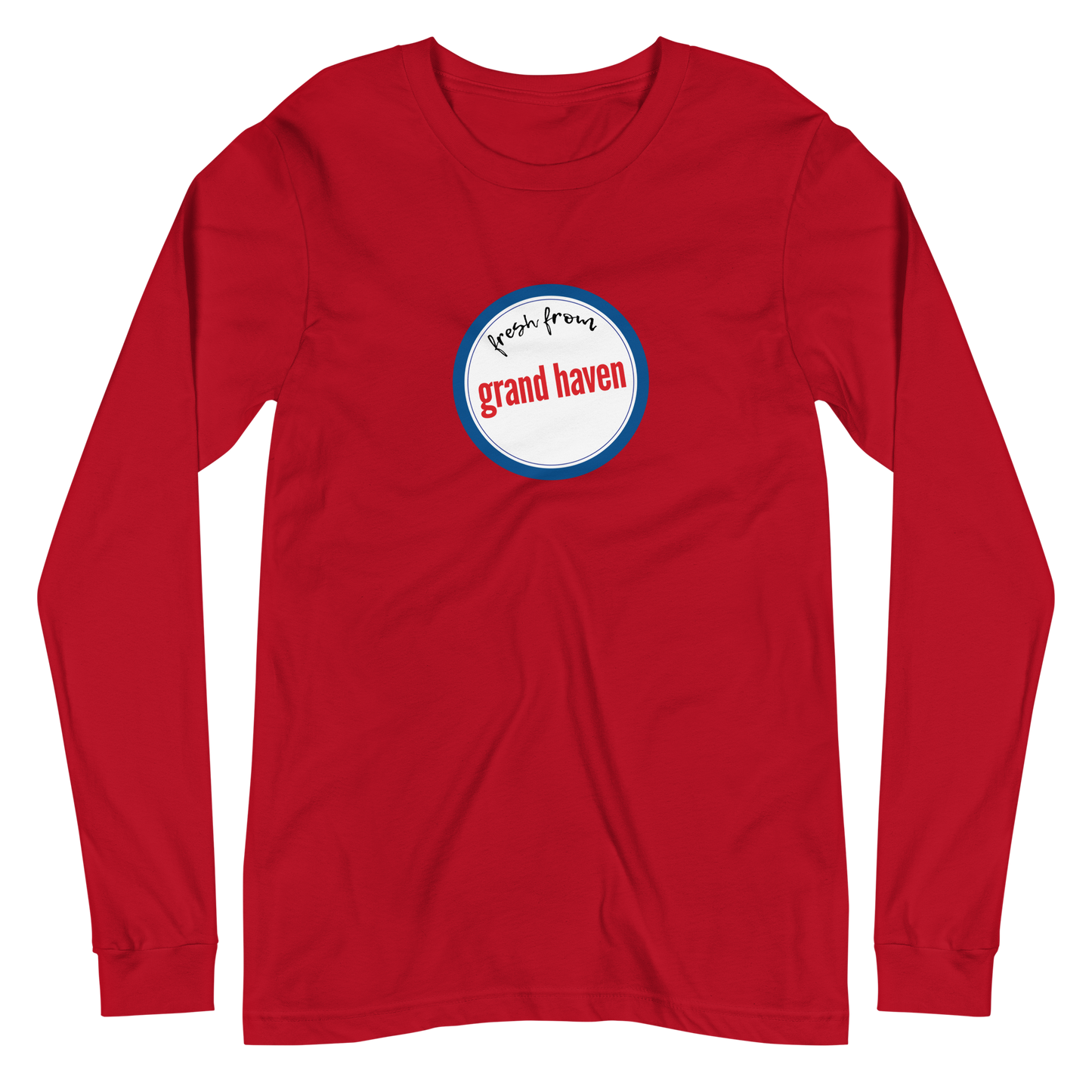 'Fresh From Grand Haven' Long Sleeve T-Shirt (Hypermarket Parody) | Unisex