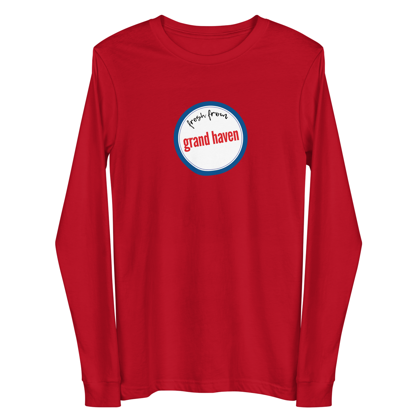 'Fresh From Grand Haven' Long Sleeve T-Shirt (Hypermarket Parody) | Unisex