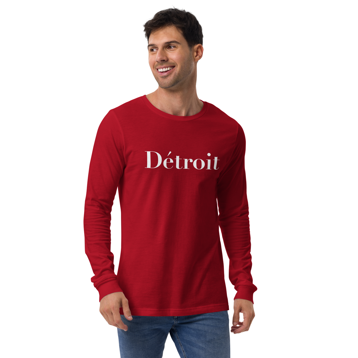 'Détroit' T-Shirt (Didot Font) | Unisex Long Sleeve