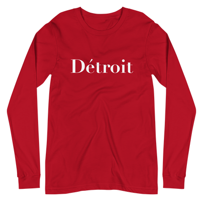 'Détroit' T-Shirt (Didot Font) | Unisex Long Sleeve