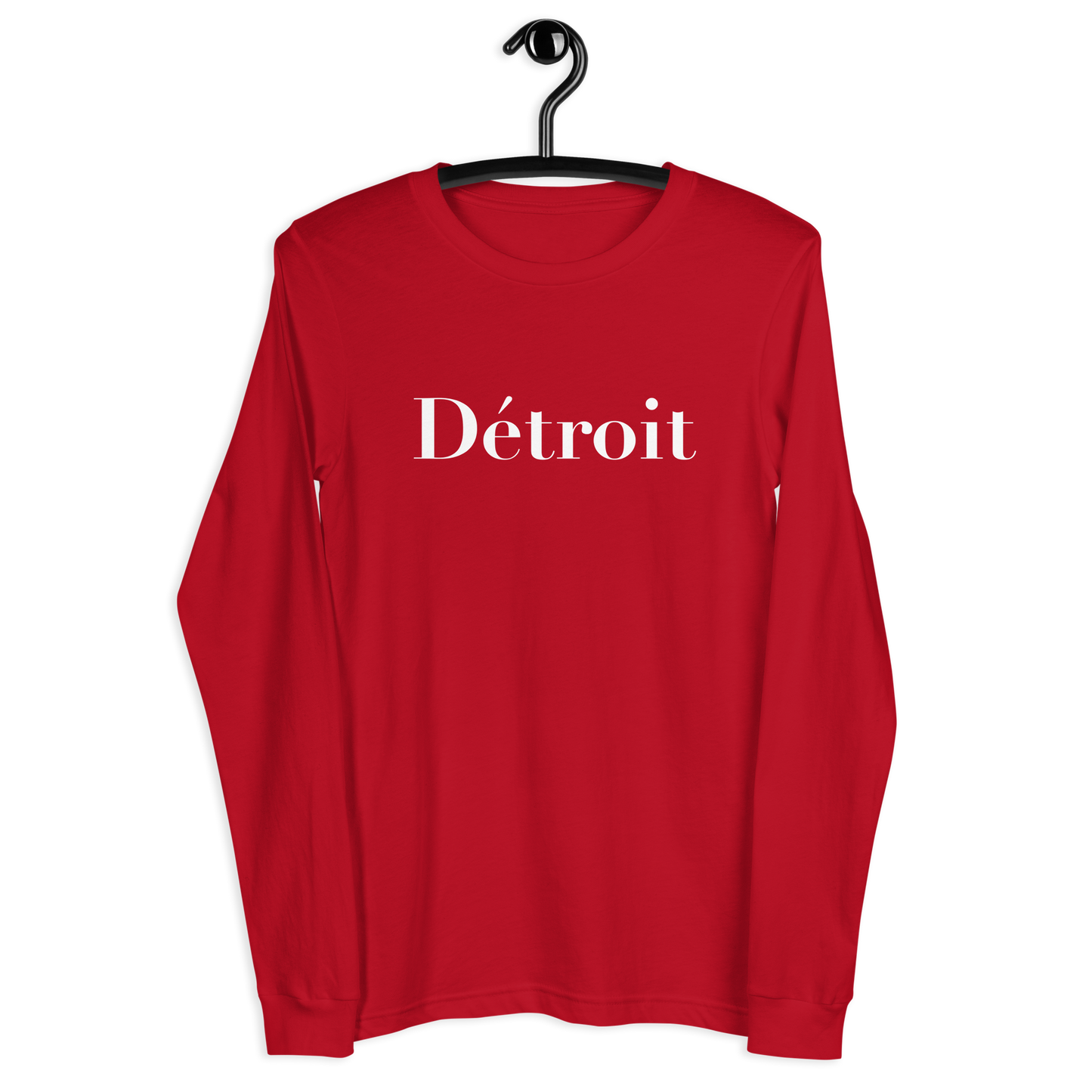 'Détroit' T-Shirt (Didot Font) | Unisex Long Sleeve