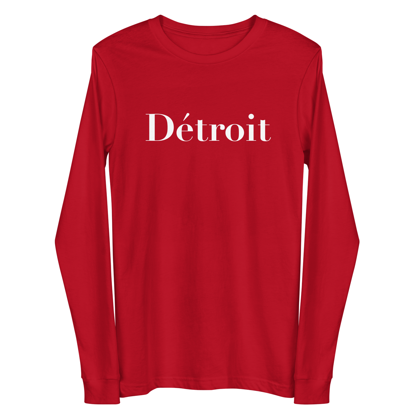 'Détroit' T-Shirt (Didot Font) | Unisex Long Sleeve