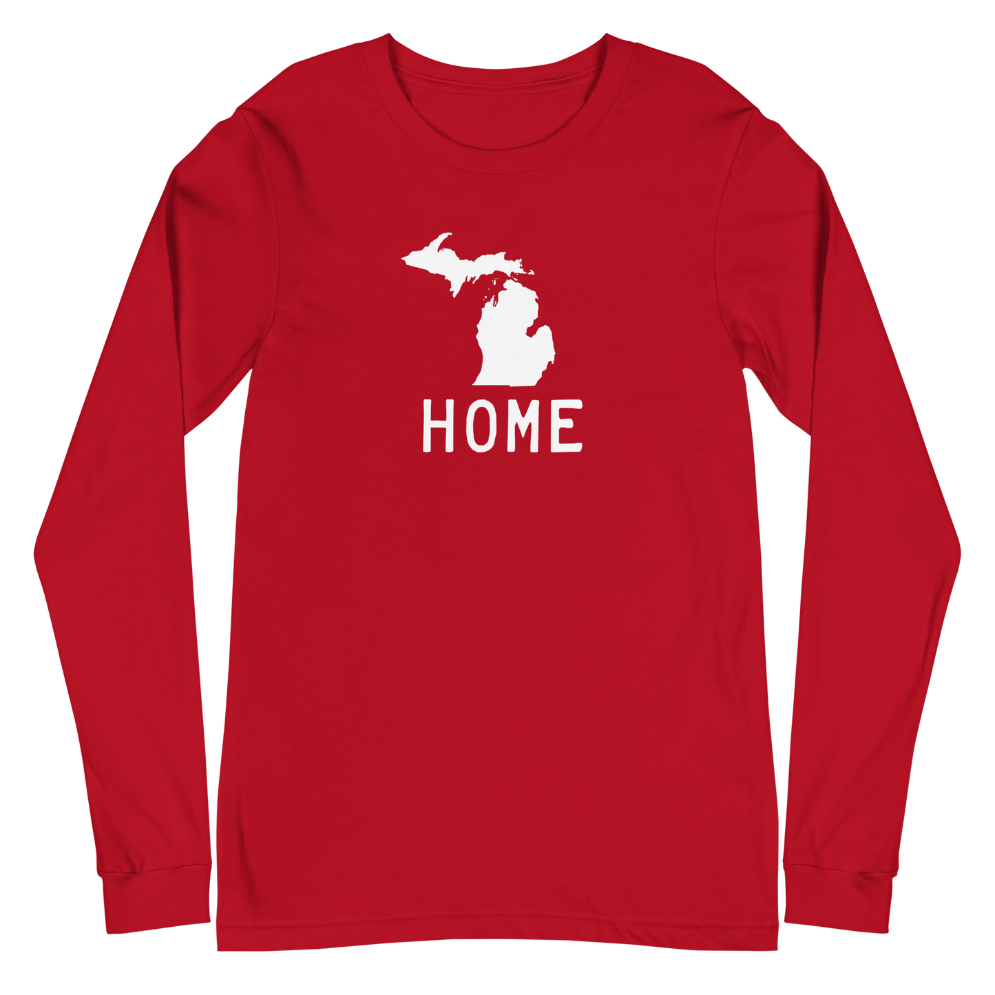 Michigan 'Home' T-Shirt (Licence Plate Font) | Unisex Long Sleeve