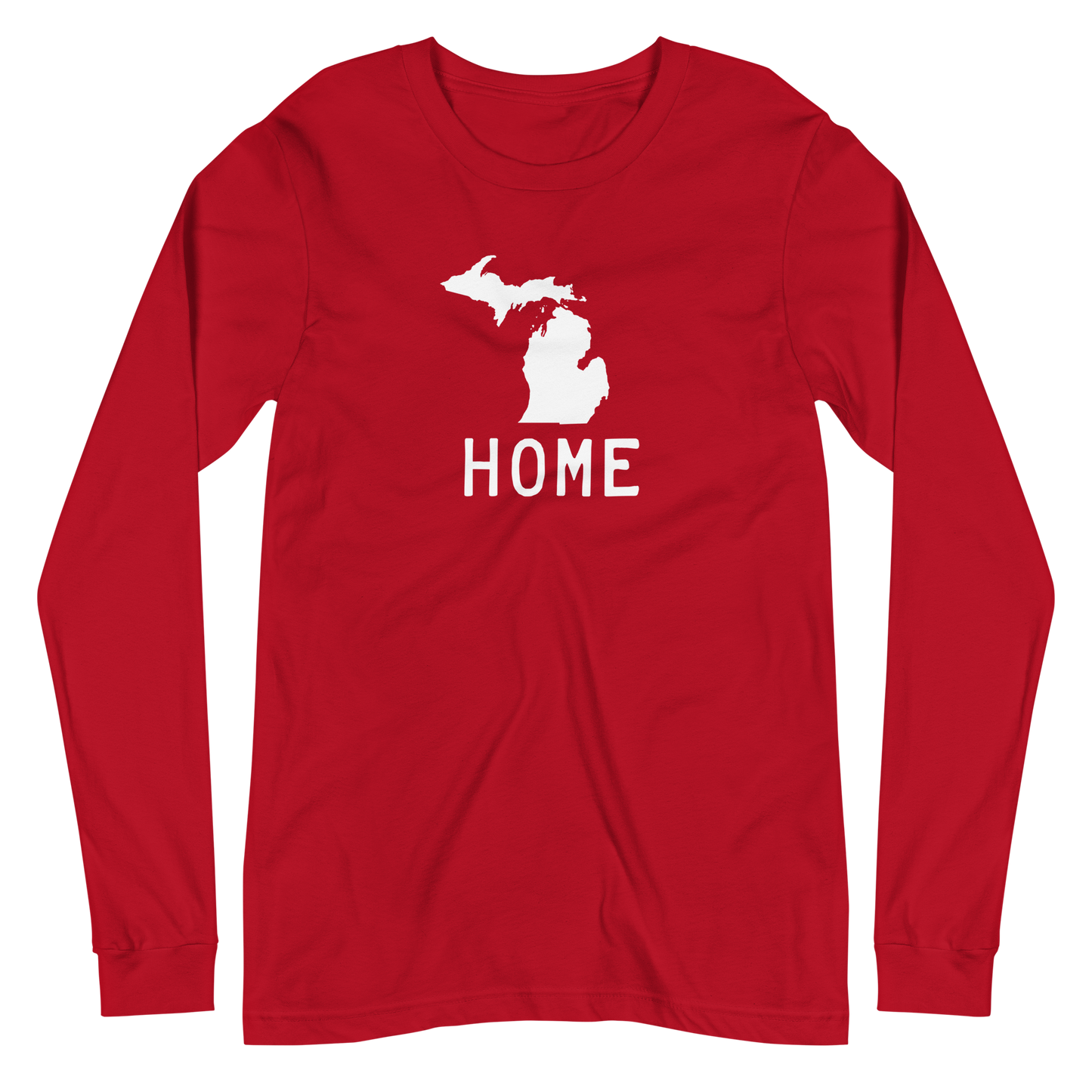 Michigan 'Home' T-Shirt (Licence Plate Font) | Unisex Long Sleeve