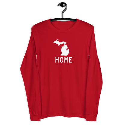 Michigan 'Home' T-Shirt (Licence Plate Font) | Unisex Long Sleeve