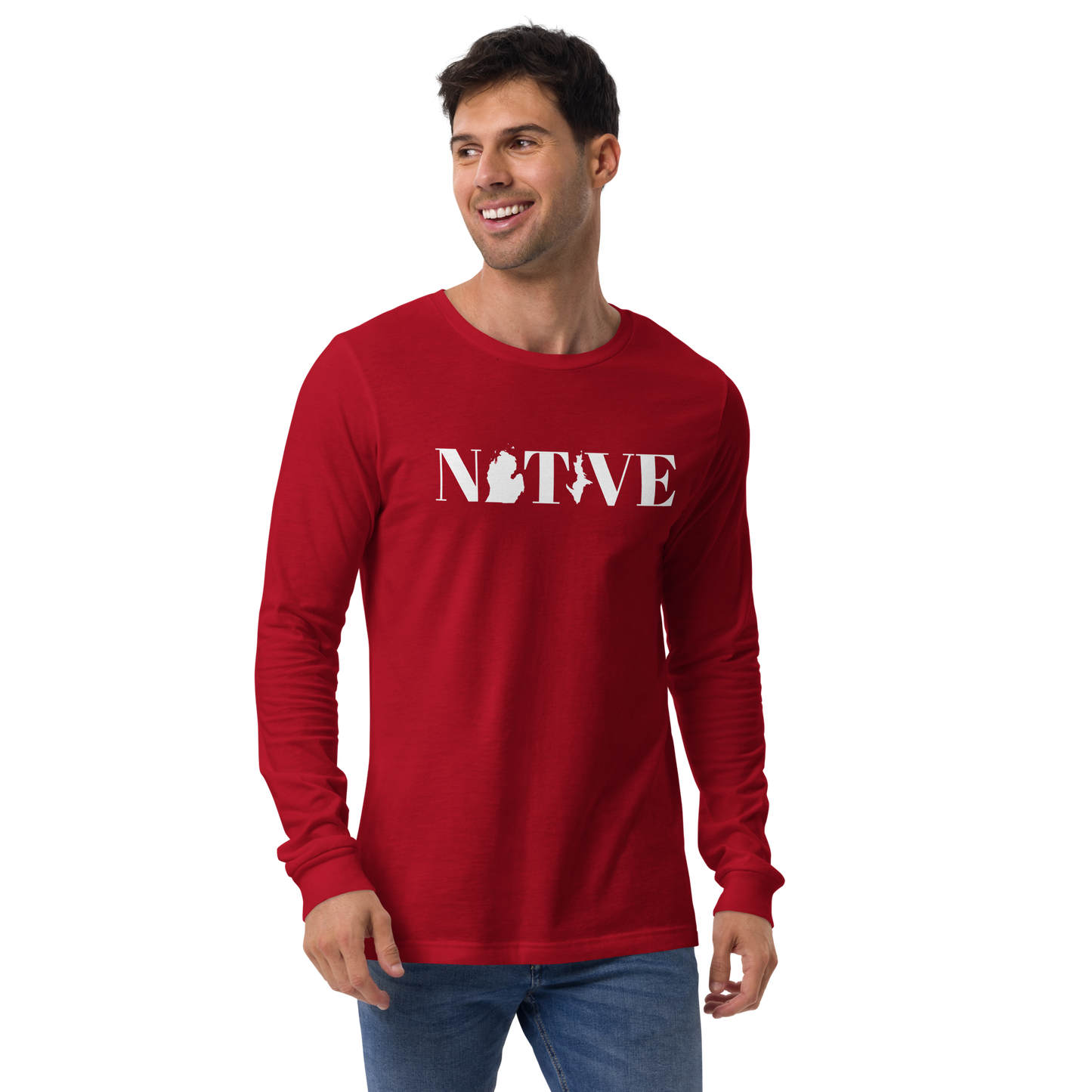 Michigan 'Native' T-Shirt (Didone Font) | Unisex Long Sleeve