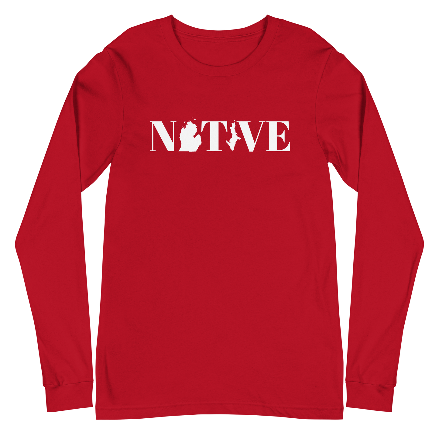 Michigan 'Native' T-Shirt (Didone Font) | Unisex Long Sleeve