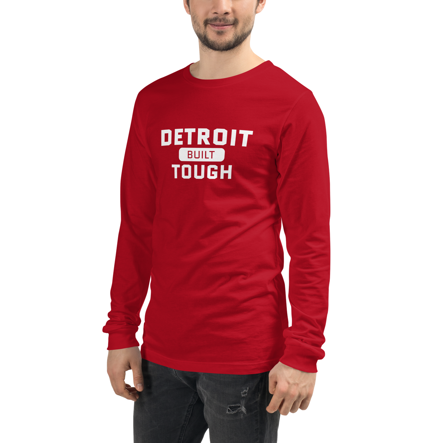 'Built Detroit Tough' Long Sleeve T-Shirt | Unisex