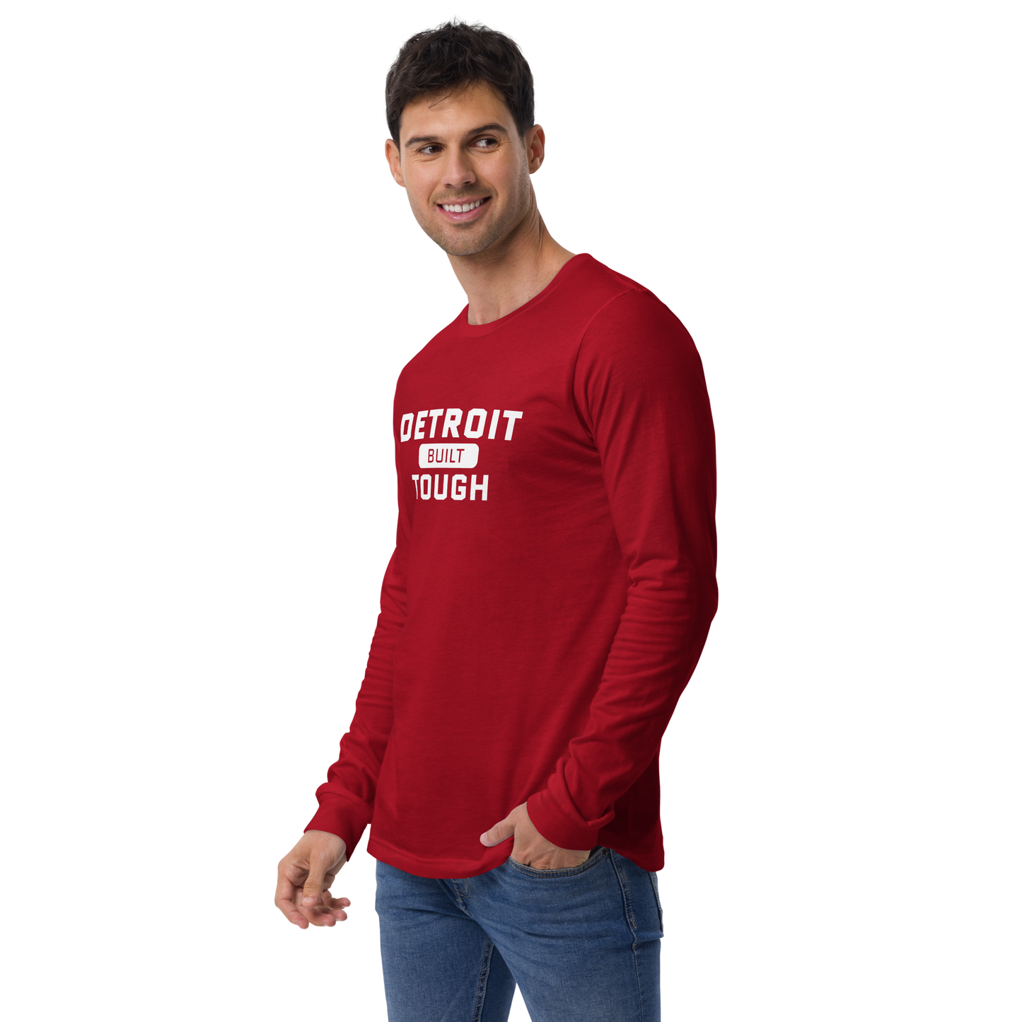 'Built Detroit Tough' Long Sleeve T-Shirt | Unisex