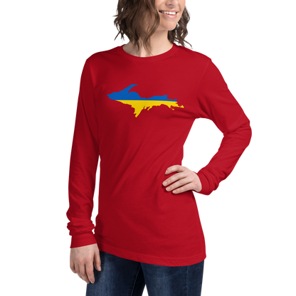 Michigan Upper Peninsula T-Shirt (w/ UP Ukraine Outline) | Unisex Long Sleeve