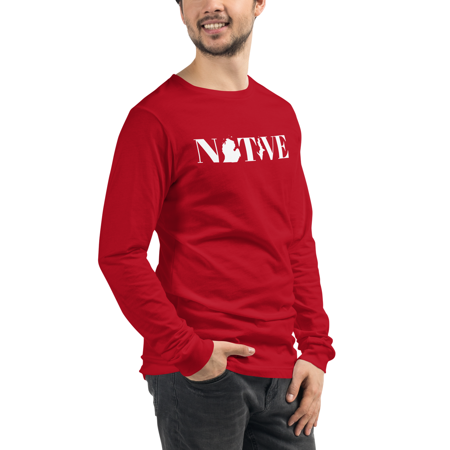 Michigan 'Native' T-Shirt (Didone Font) | Unisex Long Sleeve