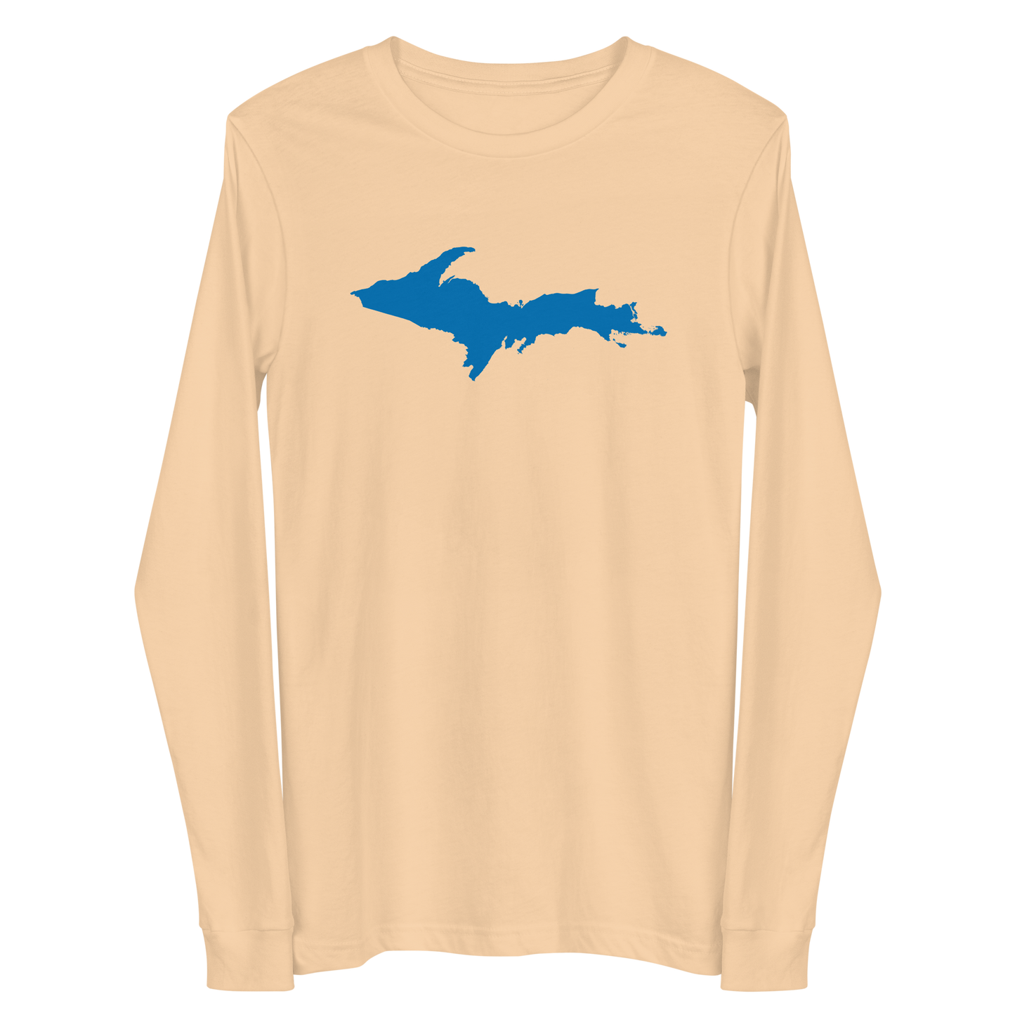 Michigan Upper Peninsula T-Shirt (w/ Azure UP Outline) | Unisex Long Sleeve