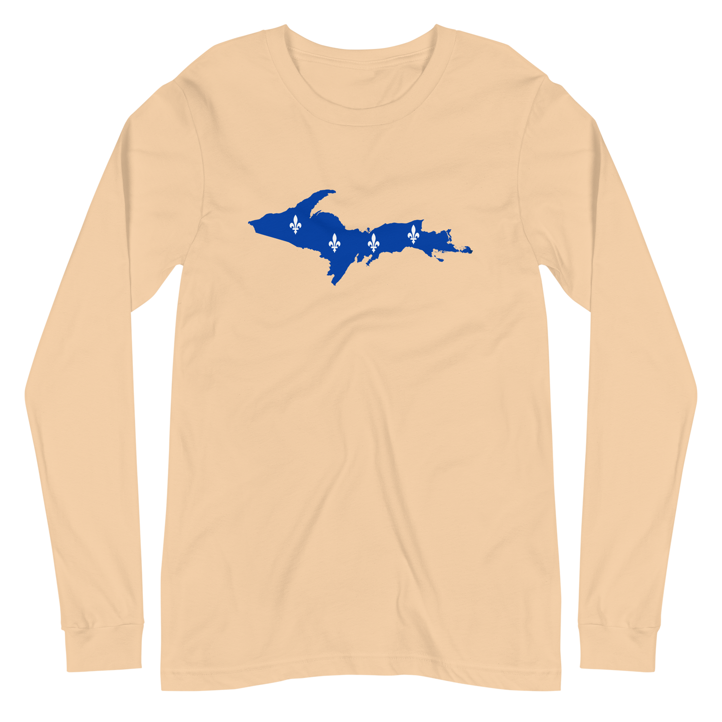 Michigan Upper Peninsula T-Shirt (w/ UP Quebec Flag Outline) | Unisex Long Sleeve