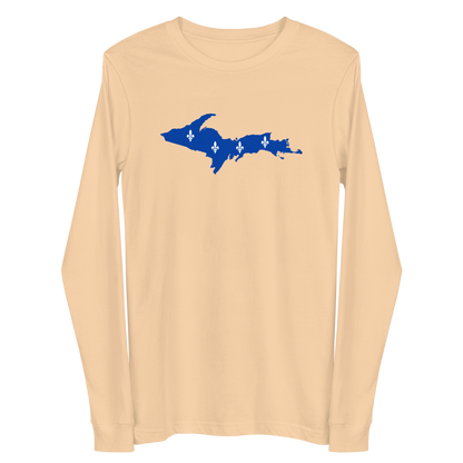 Michigan Upper Peninsula T-Shirt (w/ UP Quebec Flag Outline) | Unisex Long Sleeve