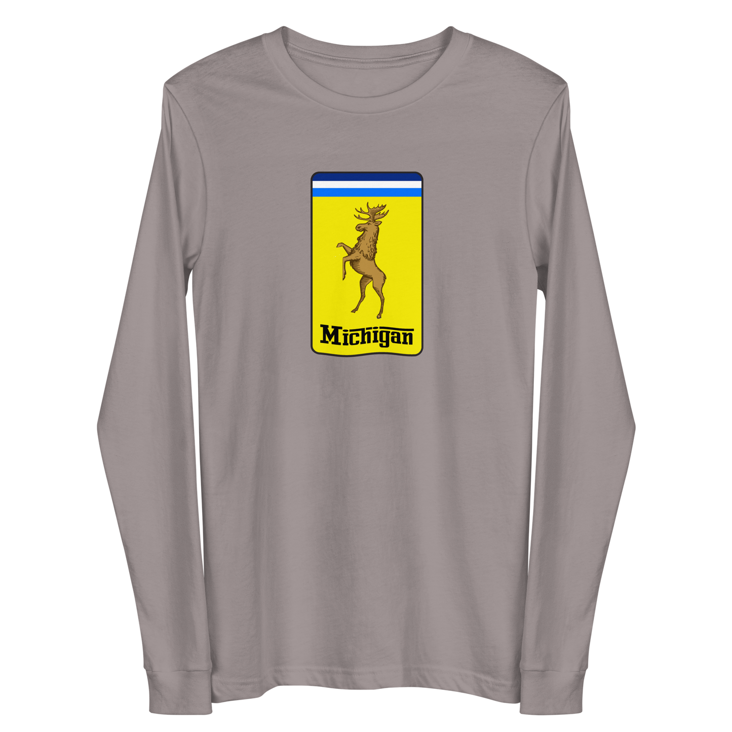 'Michigan' Unisex Long Sleeve T-Shirt (Italian Sports Car Parody)