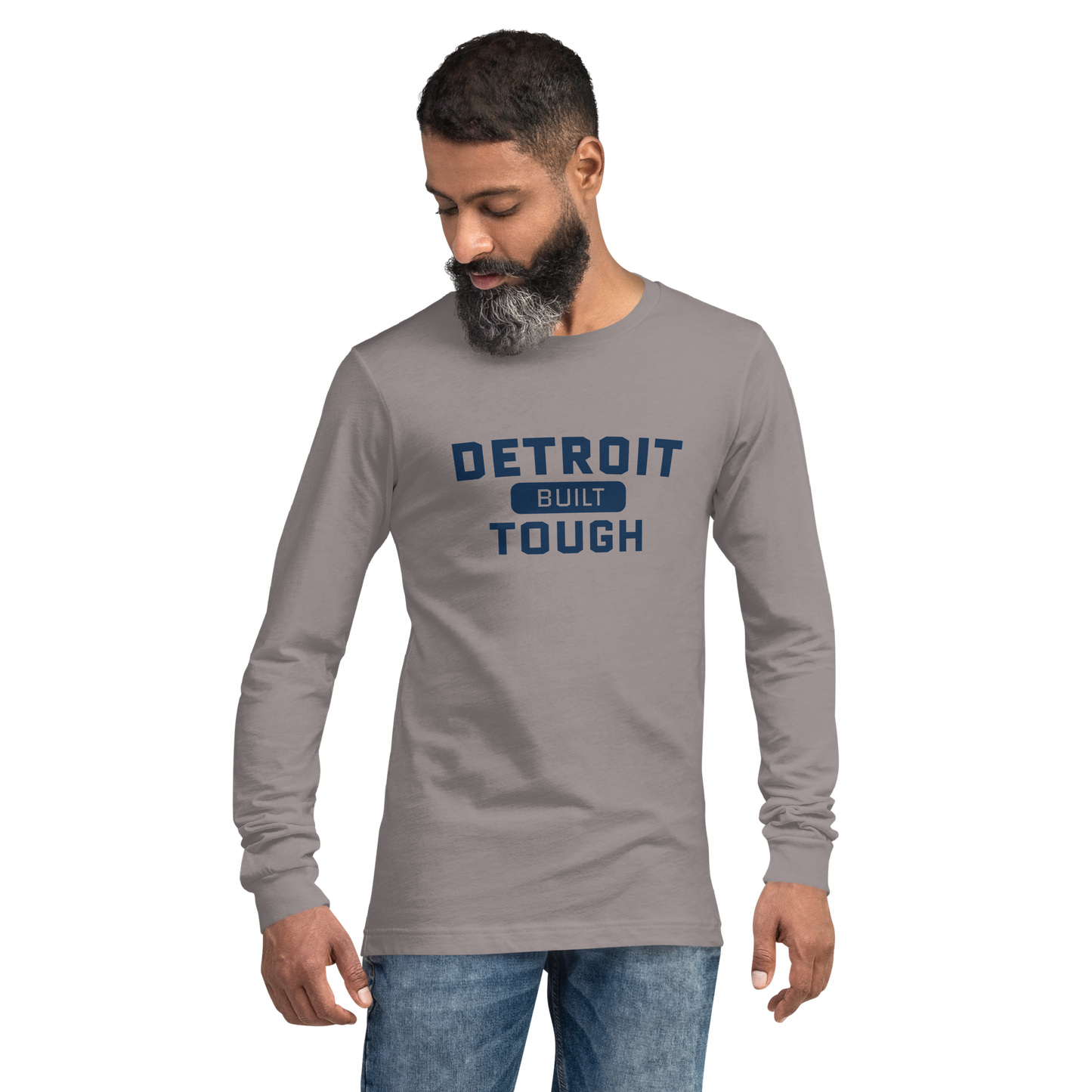 'Built Detroit Tough' Long Sleeve T-Shirt | Unisex