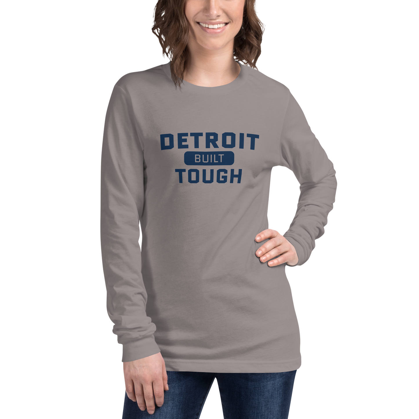 'Built Detroit Tough' Long Sleeve T-Shirt | Unisex