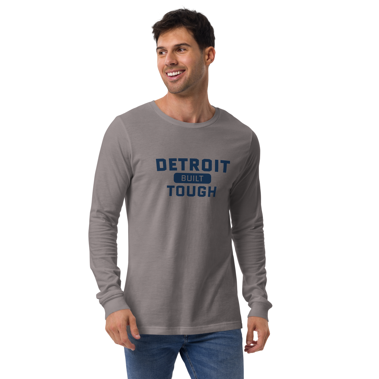 'Built Detroit Tough' Long Sleeve T-Shirt | Unisex