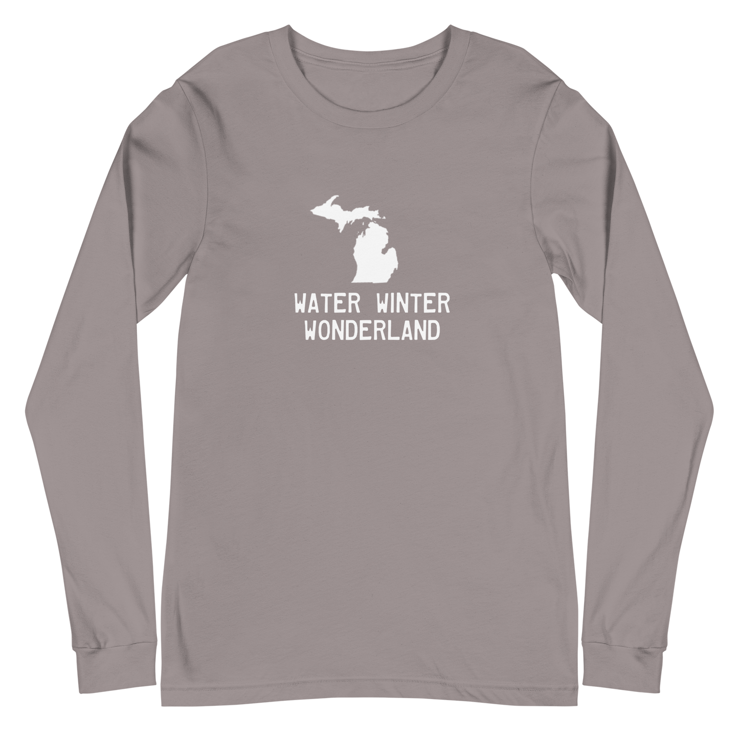 Michigan 'Water Winter Wonderland' Long Sleeve T-Shirt | Unisex