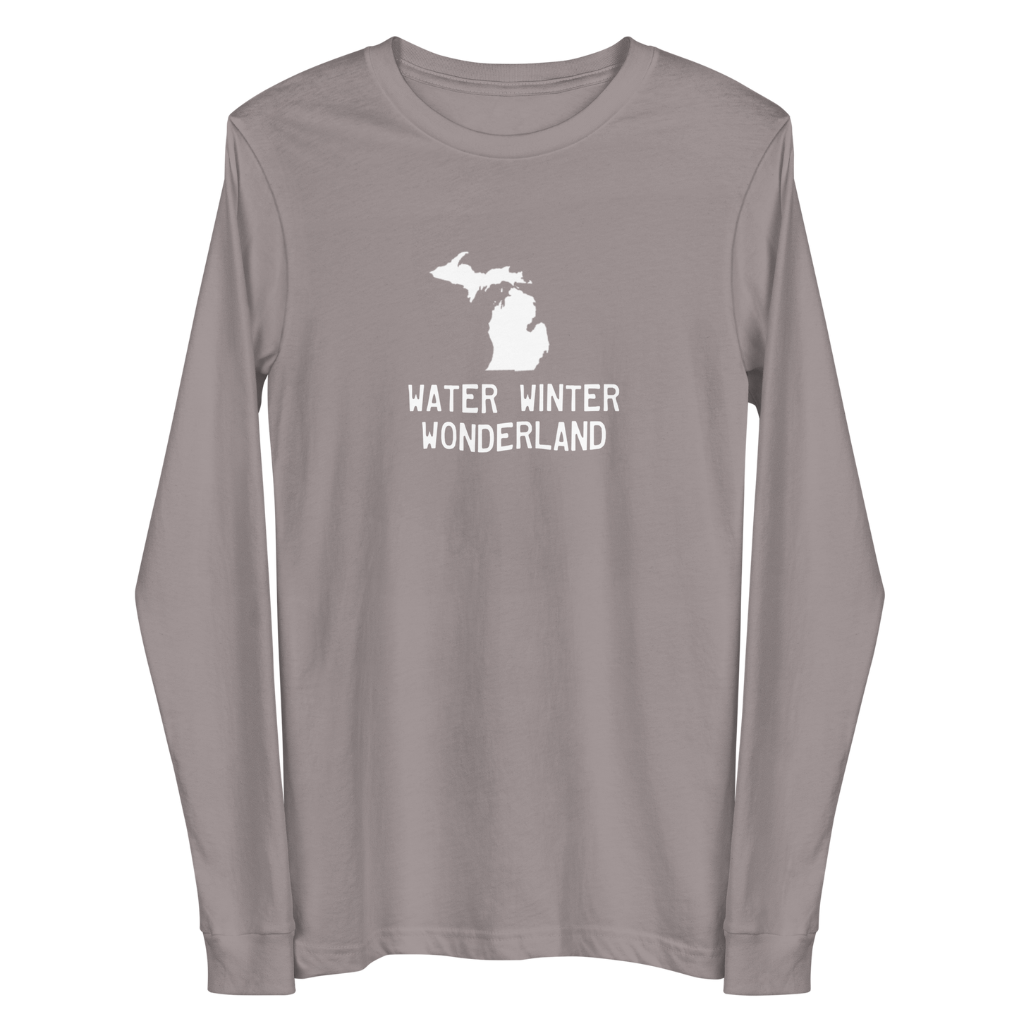 Michigan 'Water Winter Wonderland' Long Sleeve T-Shirt | Unisex