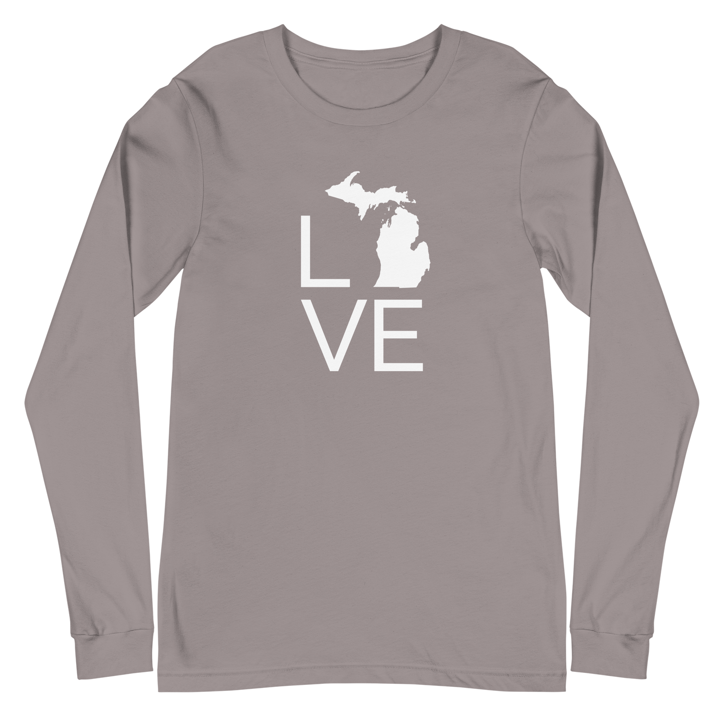 Michigan 'Love' T-Shirt (Thin Sans Font) | Unisex Long Sleeve