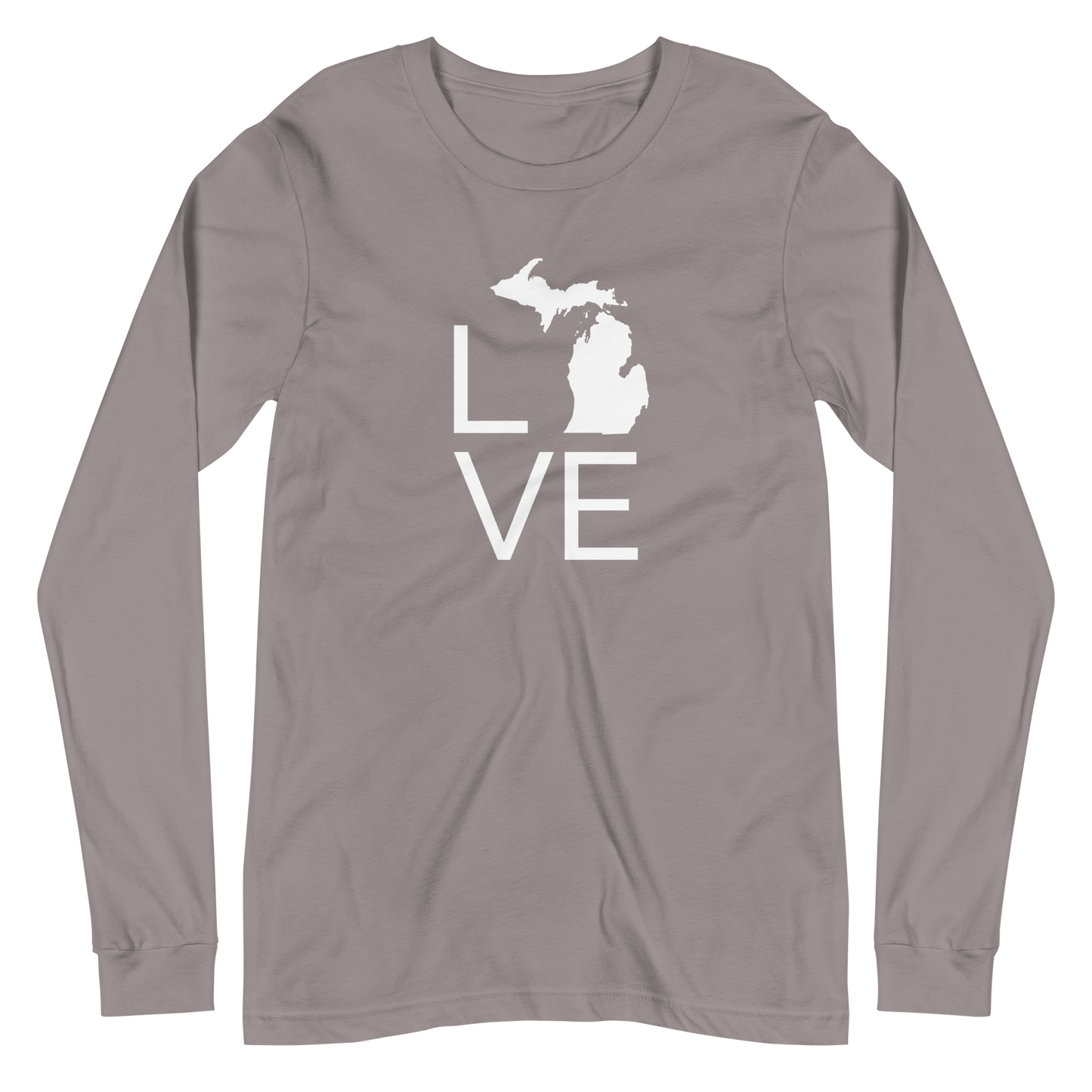 Michigan 'Love' T-Shirt (Thin Sans Font) | Unisex Long Sleeve