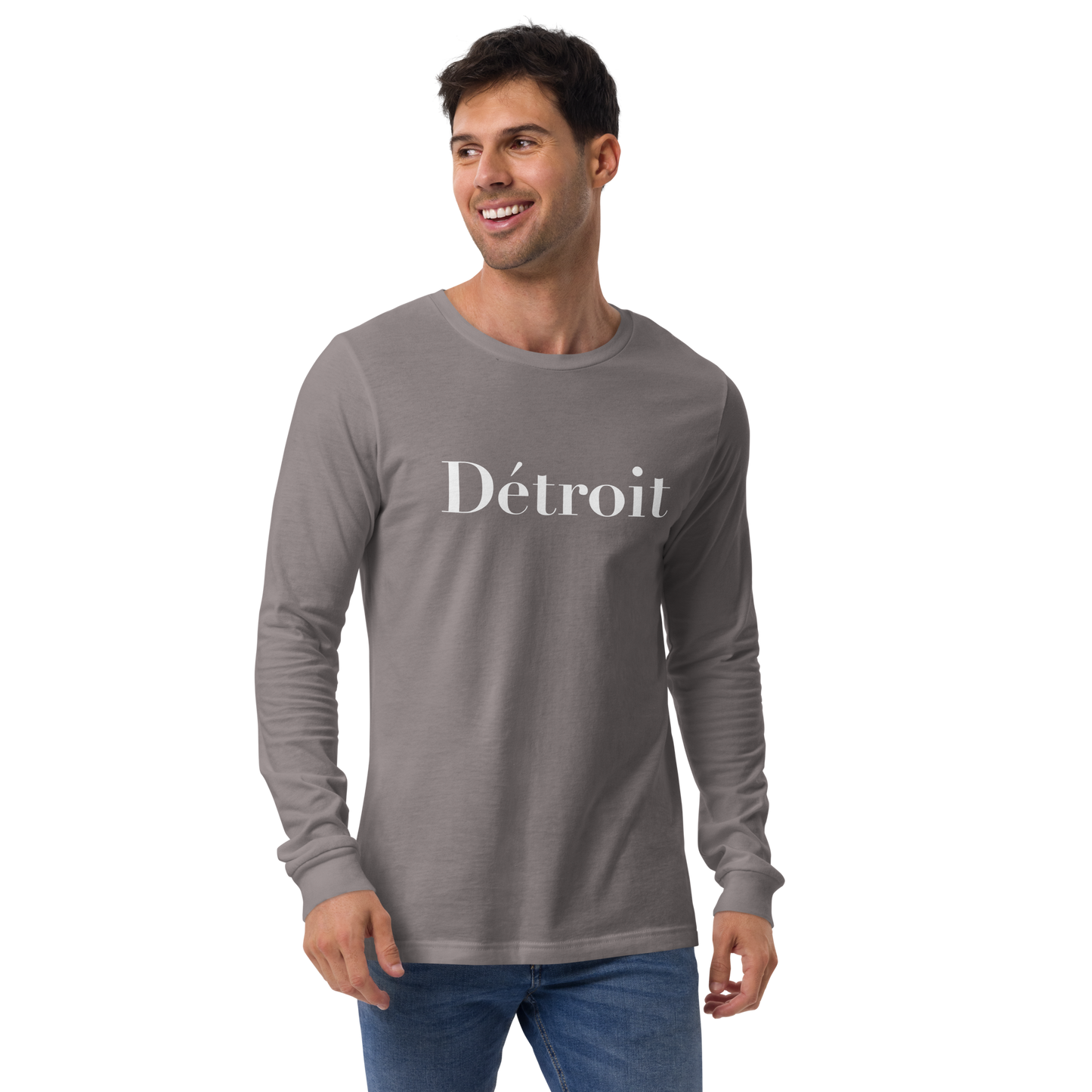 'Détroit' T-Shirt (Didot Font) | Unisex Long Sleeve