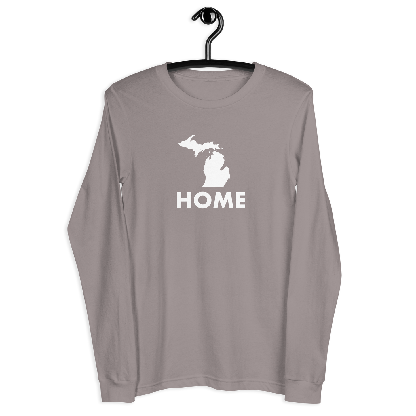 Michigan 'Home' T-Shirt (Geometric Sans Font) | Unisex Long Sleeve