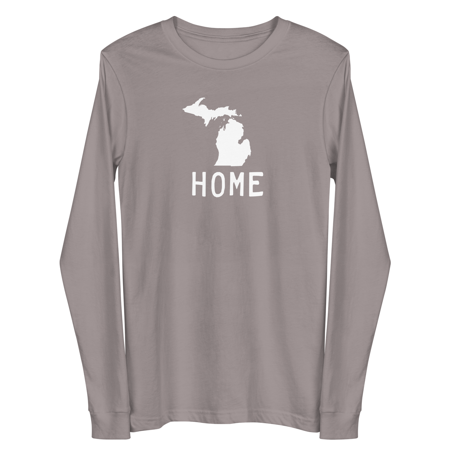 Michigan 'Home' T-Shirt (Licence Plate Font) | Unisex Long Sleeve